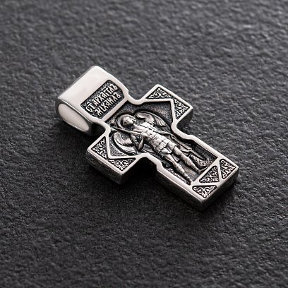 Серебряный крест (чернение) 13325 №3