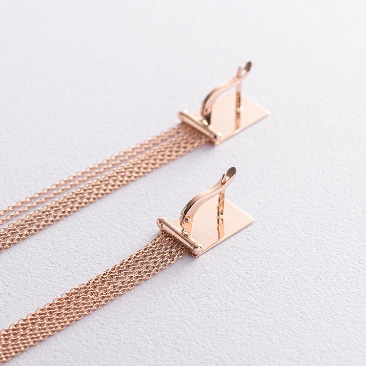 Золоті сережки "Вишуканість" 480069 від ювелірного магазину Онікс - 5