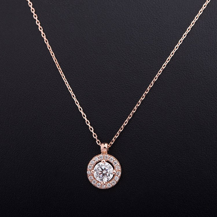 Золотое колье с фианитами кол00732 от ювелирного магазина Оникс - 1