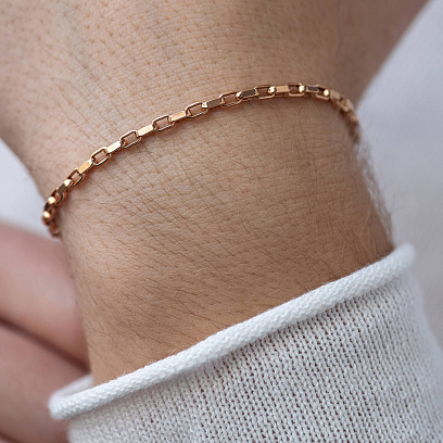 Чоловічий золотий браслет б05298 №2