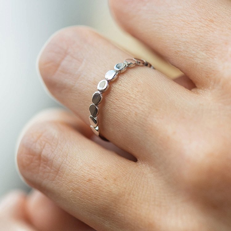 Каблучка "Клер" у білому золоті к07483 від ювелірного магазину Онікс - 1