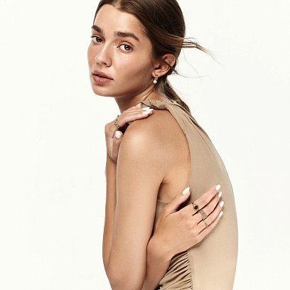 Кольцо "Margaret" в желтом золоте к07541 №11