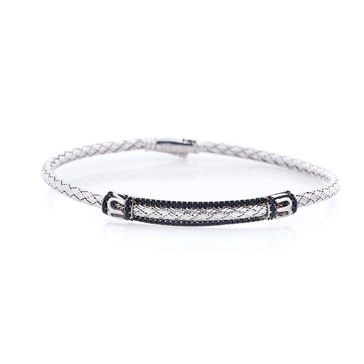 Срібний браслет з фіанітами 141004 від ювелірного магазину Онікс