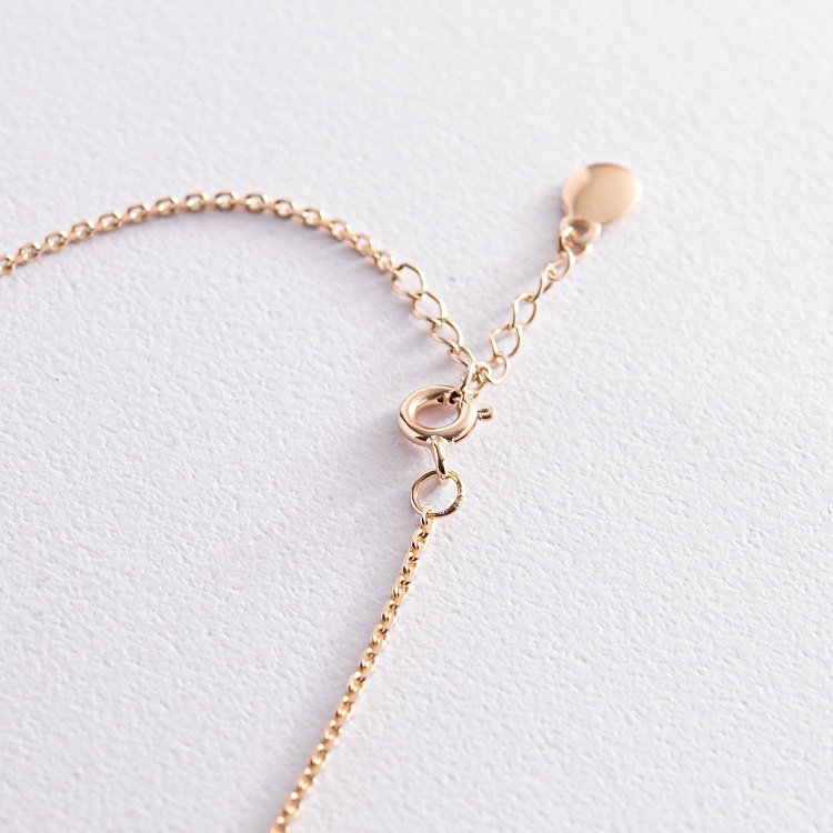 Браслет "Девочка" в желтом золоте (возможна гравировка) з2077ж от ювелирного магазина Оникс - 2