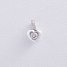 Золотой кулон с сердечком (бриллиант) пб0152lg от ювелирного магазина Оникс