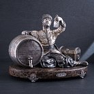 Серебряная фигура ручной работы "Счастье козака" сер00044к от ювелирного магазина Оникс