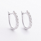 Серьги в белом золоте (бриллианты) сб0708ca от ювелирного магазина Оникс