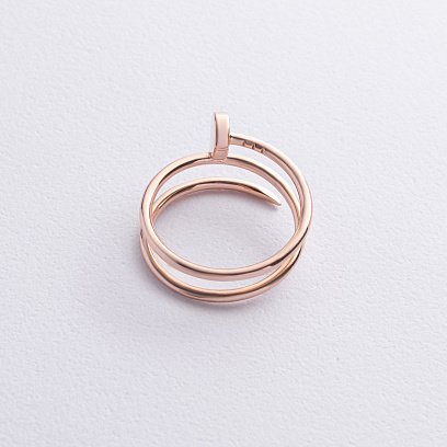 Золотое кольцо "Гвоздь" к07605 №7