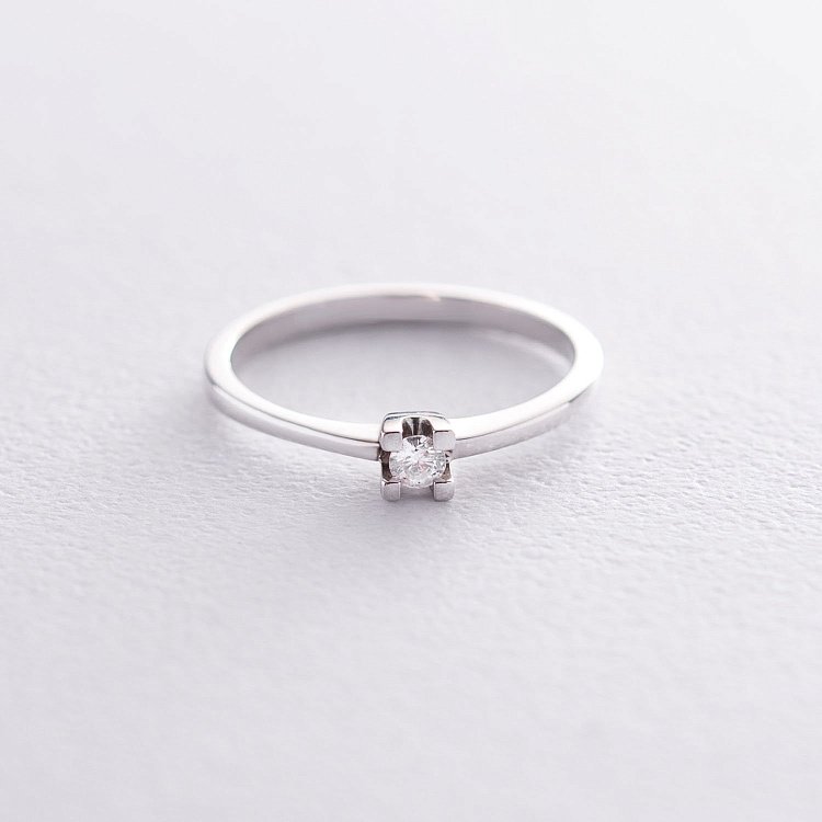 Помолвочное золотое кольцо с бриллиантом RS05866 от ювелирного магазина Оникс - 2