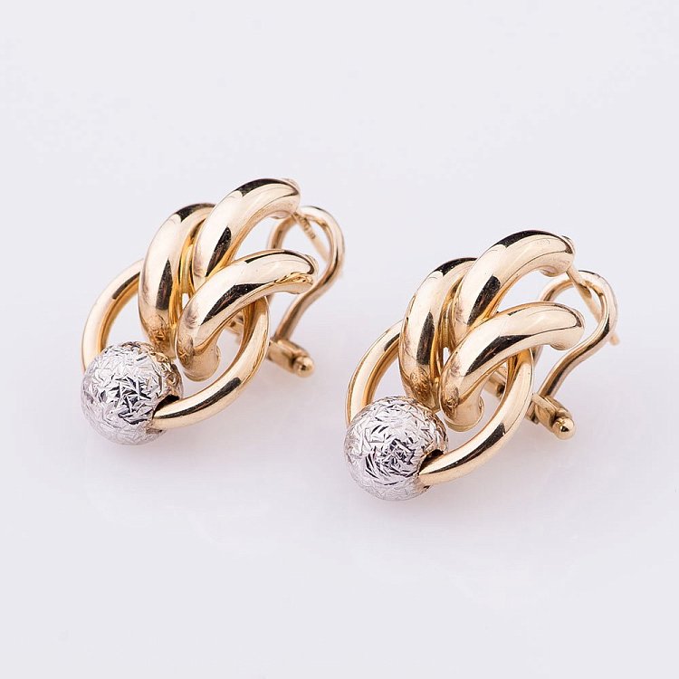 Золоті сережки с01157 від ювелірного магазину Онікс