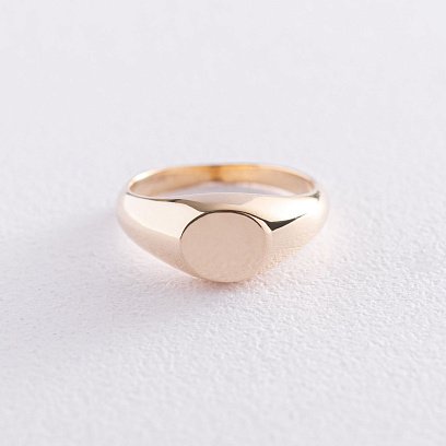 Печатка в желтом золоте к06720 №4