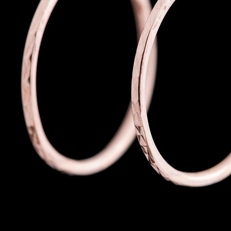 Золотые серьги "Кольца" (25мм) с01998 от ювелирного магазина Оникс - 2