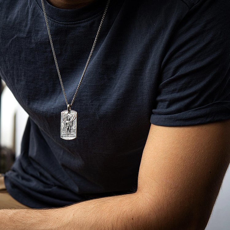 Серебряный жетон "Український воїн. Рабів до раю не пускають" 133225 от ювелирного магазина Оникс - 6