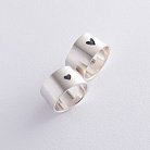 Серебряное кольцо с гравировкой "Сердце" 112143сер от ювелирного магазина Оникс - 12