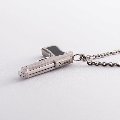 Мужское серебряное колье "Пистолет" Zancan EXC317 №3