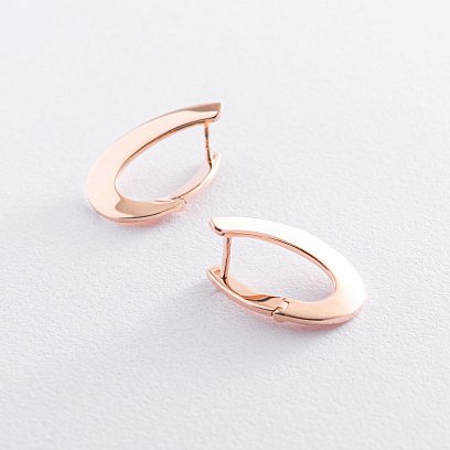 Золоті сережки "Крапельки" с07409 №4