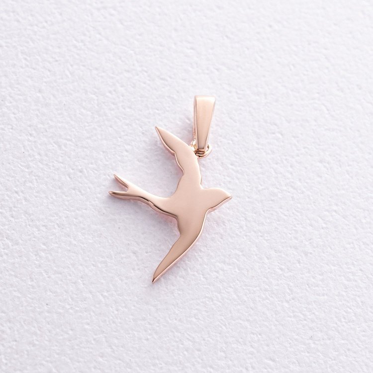 Золотий кулон "Ластівка" п03291 від ювелірного магазину Онікс