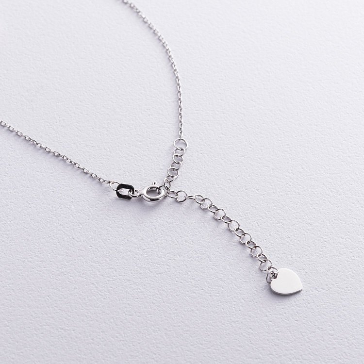 Срібне кольє "Перлина на ланцюжку" 181269 від ювелірного магазину Онікс - 5