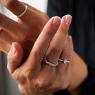 Золота каблучка з діамантами кб0642lg от ювелирного магазина Оникс - 4