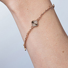 Золотий браслет "Конюшина" б05798 от ювелирного магазина Оникс - 1