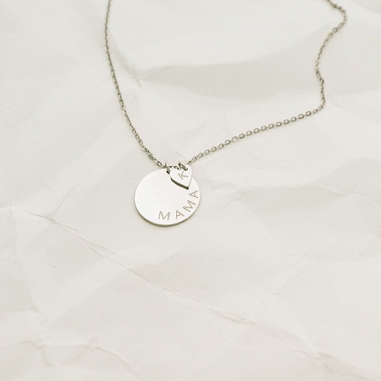 Срібне кольє з гравіюванням "Маленька любов" 18976 від ювелірного магазину Онікс - 7