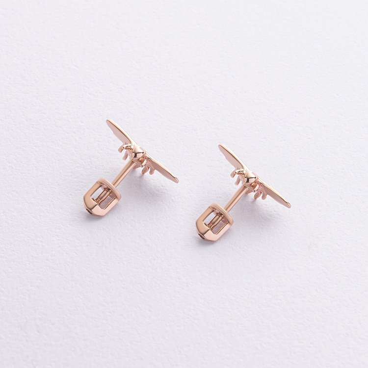 Золоті сережки - пусети "Оса" с09260 від ювелірного магазину Онікс - 1