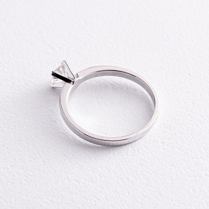 Помолвочное золотое кольцо с бриллиантом 219751121 №5