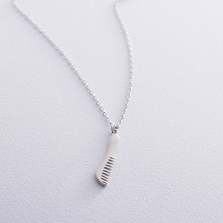 Срібне кольє "Гребінець" 18923 від ювелірного магазину Онікс