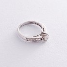 Кольцо в белом золоте (бриллианты) км0315 от ювелирного магазина Оникс - 2