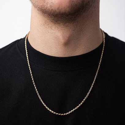 Чоловічий золотий ланцюжок ц00534 №4