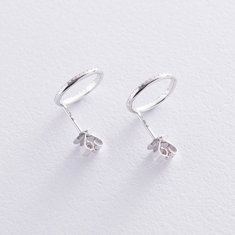 Золотые серьги с бриллиантами сб0335di от ювелирного магазина Оникс - 2