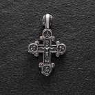Православний хрест з чорнінням 13089 от ювелирного магазина Оникс