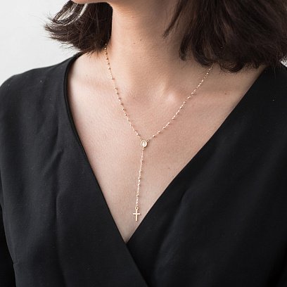 Золоте кольє "Розарій" кол01152 №9