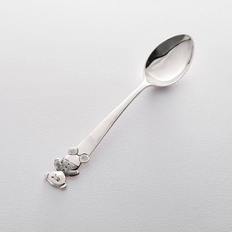 Срібна ложка "Ведмедик" 24044 від ювелірного магазину Онікс - 2