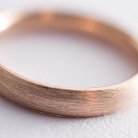 Золотое обручальное кольцо 5 мм (матовое) обр00405 от ювелирного магазина Оникс - 2