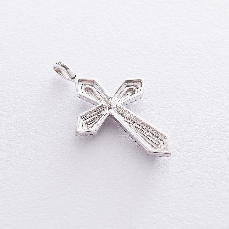 Золотий хрестик з діамантами MP8612Cgm від ювелірного магазину Онікс - 2