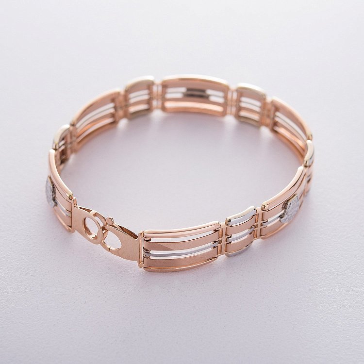 Чоловічий золотий браслет б04233 від ювелірного магазину Онікс