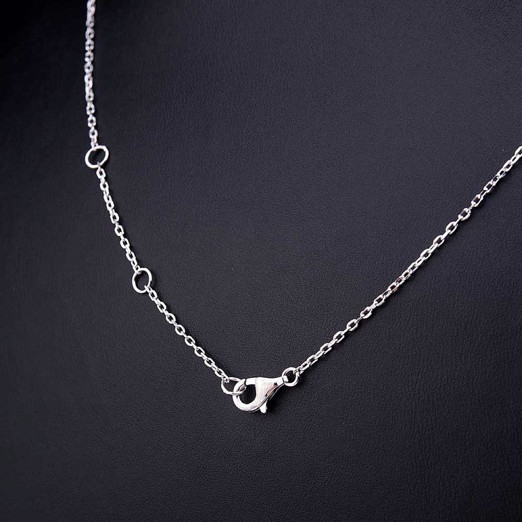 Серебряное колье с фианитами 18362 от ювелирного магазина Оникс - 2