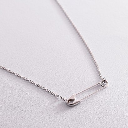 Кольє "Шпилька" у білому золоті кол02252 №5