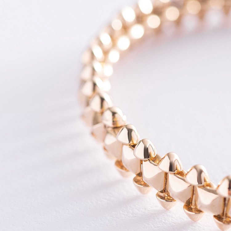 Жесткий браслет "Тереза" в желтом золоте б04406 от ювелирного магазина Оникс - 4