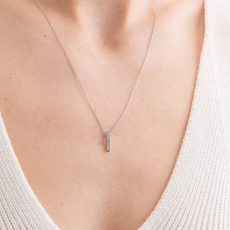 Золотое колье с бриллиантами 721911121 от ювелирного магазина Оникс - 1