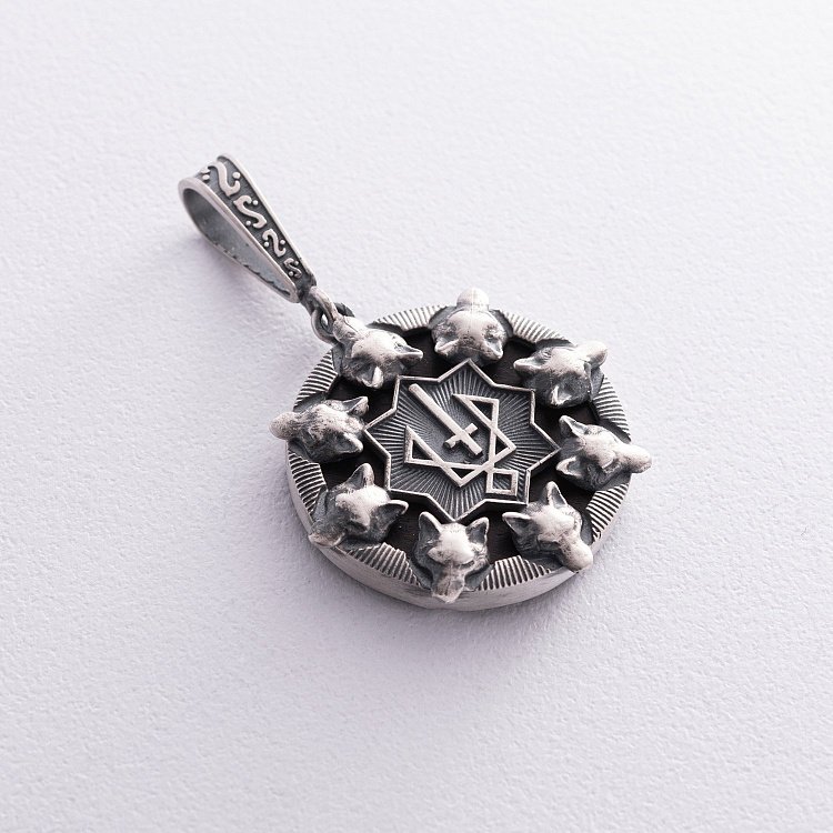 Серебряный кулон "Оберег Руевит" с деревом 153 от ювелирного магазина Оникс - 7