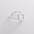 Серебряное кольцо "Круг" 112280 от ювелирного магазина Оникс