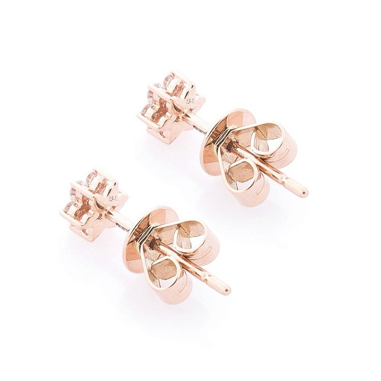 Золоті сережки-пусети з діамантами сб0243ch від ювелірного магазину Онікс - 2