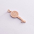 Золота підвіска - ключ "Святий Бенедикт" п02918 от ювелирного магазина Оникс - 2