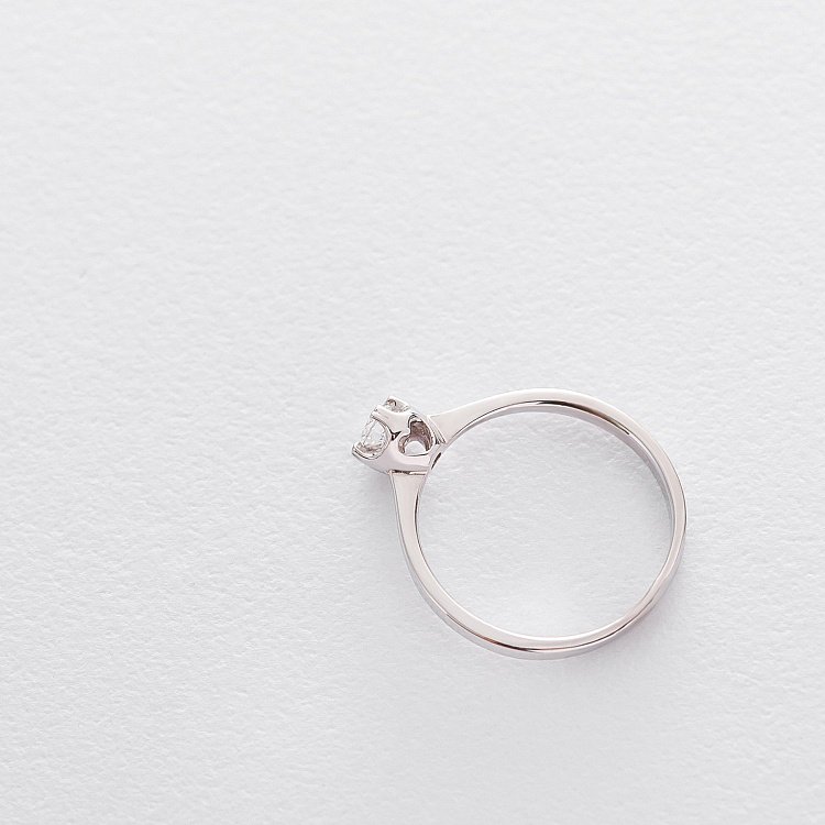 Золота заручальна каблучка з фіанітом к04428 від ювелірного магазину Онікс - 2