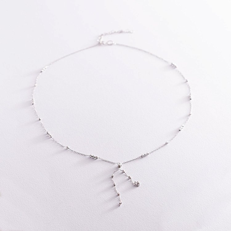 Срібне кольє "Кульки" 181204 від ювелірного магазину Онікс