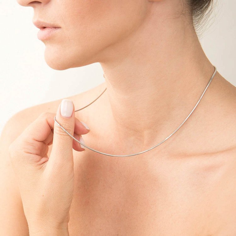 Золотий ланцюжок плетіння Снейк (1.2 мм) ц00210-1.2 від ювелірного магазину Онікс - 1