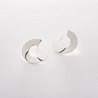 Срібні сережки-пусети "Глянець" 122510с от ювелирного магазина Оникс - 3