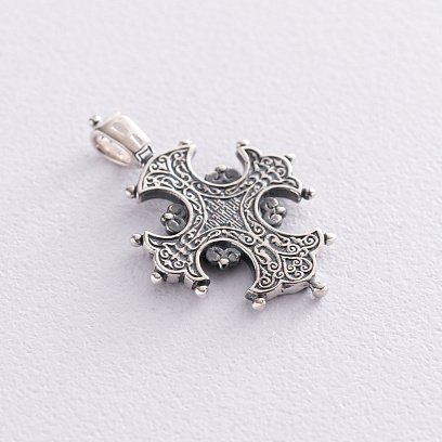 Срібний православний хрест (чорніння) 13538 №2